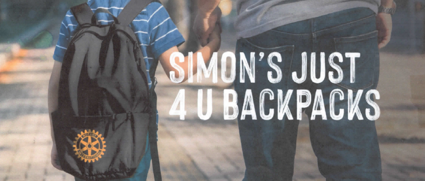 Simon's Just 4 U Backpacks Logo